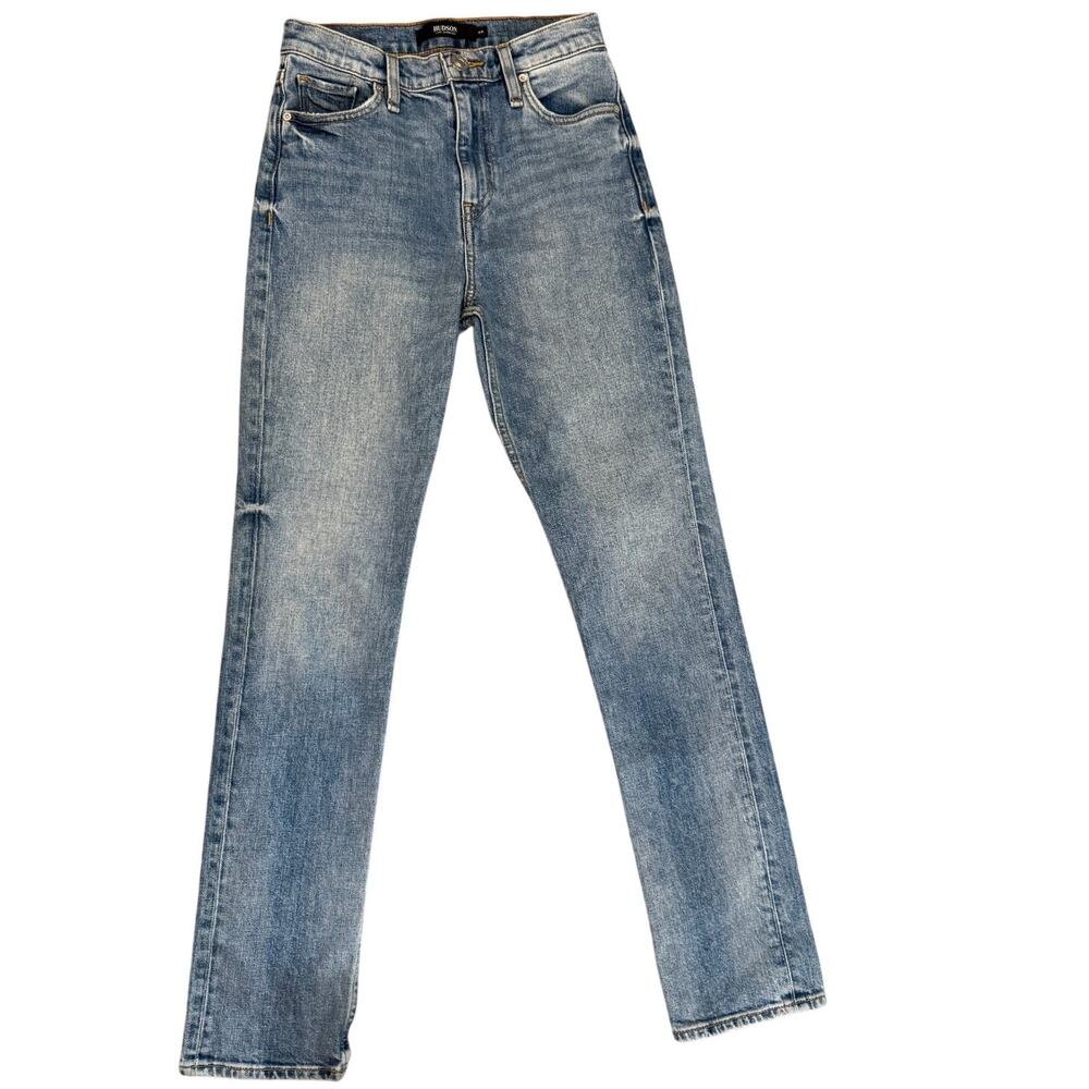 Hudson Jeans Holly High-Rise Straight Leg Birds of Paradise Blue 24 WH2090DPP